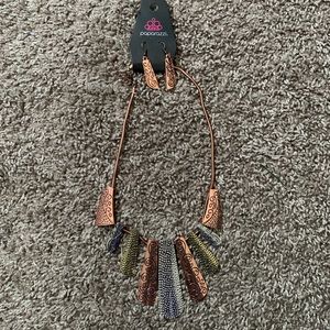Paparazzi necklace and earring set